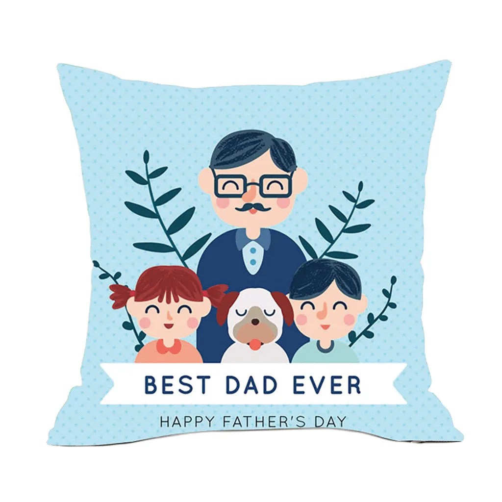 G Gajjar Happy Father's Day Пледы Подушки Детские Чехлы для подушек наволочки домашнее украшение для дивана Best папа очаровательный папа дропшиппинг 507 Вт - Цвет: G
