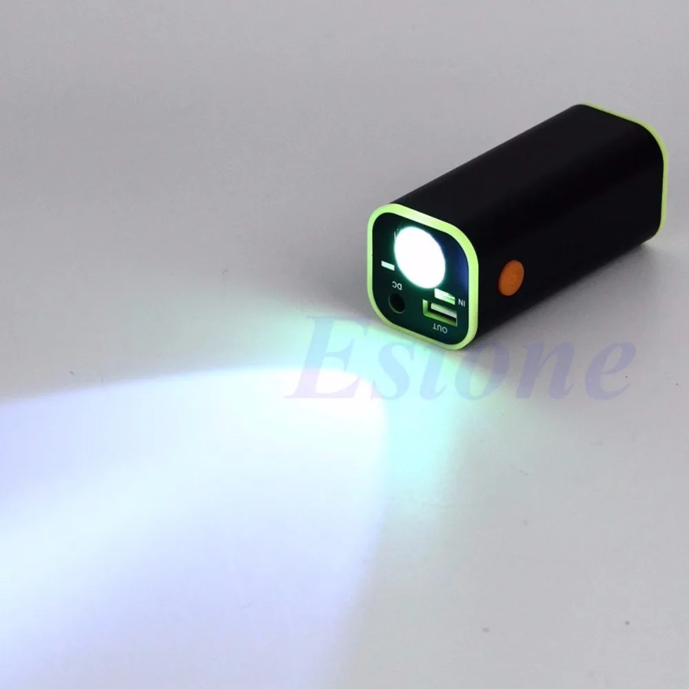 1 шт. Новый USB Мобильный Внешний аккумулятор 4x18650 зарядное устройство Коробка
