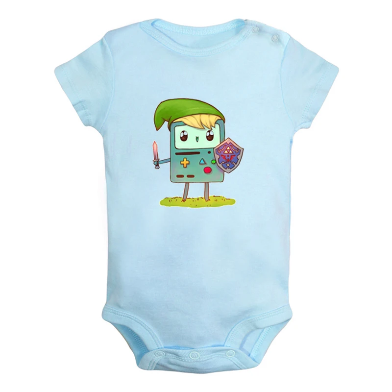 JaBaby1273BLD Милый Beemo BMO Adventure Time собака Jake дизайн для новорожденных мальчиков и девочек униформа-комбинезон с принтом для младенцев, боди, одежда хлопковые комплекты - Цвет: JaBaby1273BLD