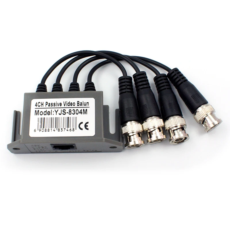 Бесплатная доставка BNC UTP Пассивный Видео балун transceive 4CH канала пассивный видео
