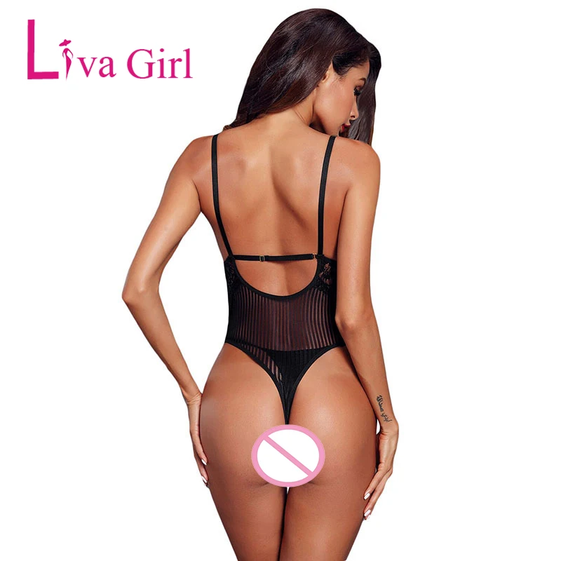 LIVA GIRL Прозрачный сетчатый кружевной комбинезон для Для женщин Летнее