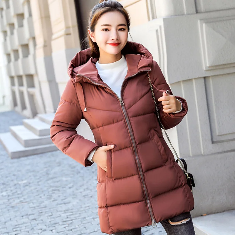 Новая зимняя куртка женские парки толстые пуховые хлопковые куртки Женское