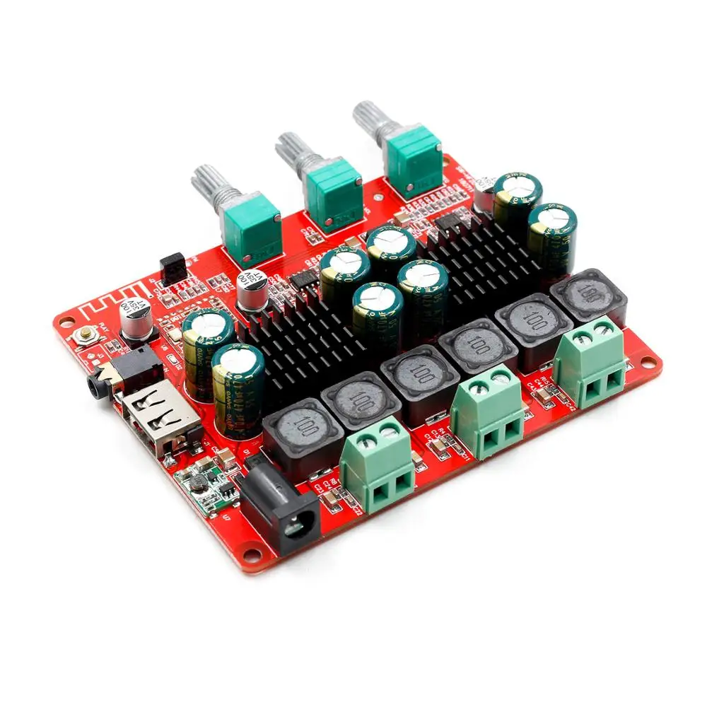 TPA3116 Bluetooth 4,2 цифровой усилитель доска 50 Вт* 2 двухканальный 2,0 аудио усилитель с регулировкой громкости DC10-25V
