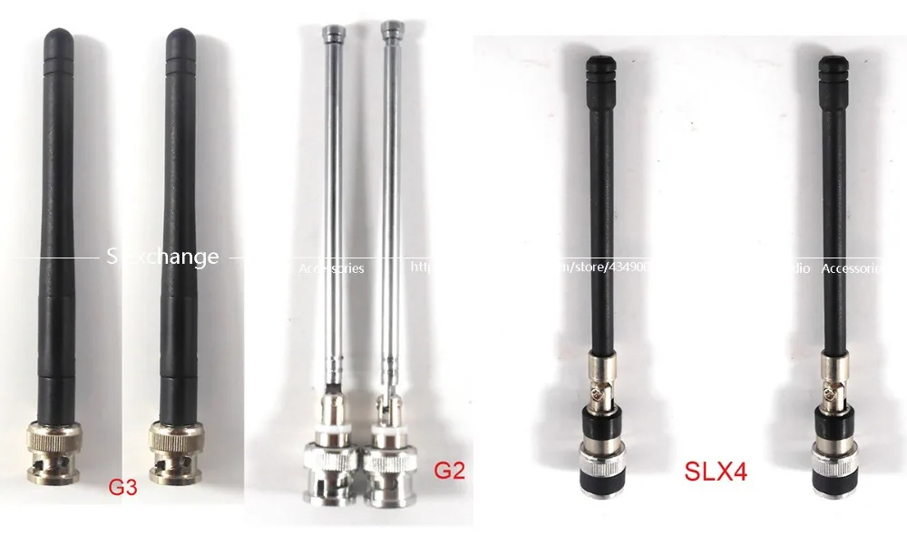 2 шт. микрофонная Антенна BNC UHF Для Shure SLX PG UC Series и Sennheisers G3 G2 Wireless Mic|Микрофоны| |
