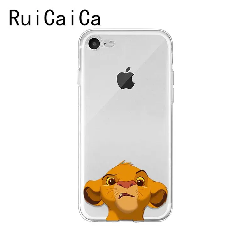 Ruicaica Lion King Simba мультяшный Модный Новый чехол для телефона Fundas iPhone 8 7 6 6S Plus X XS MAX 5 5S SE