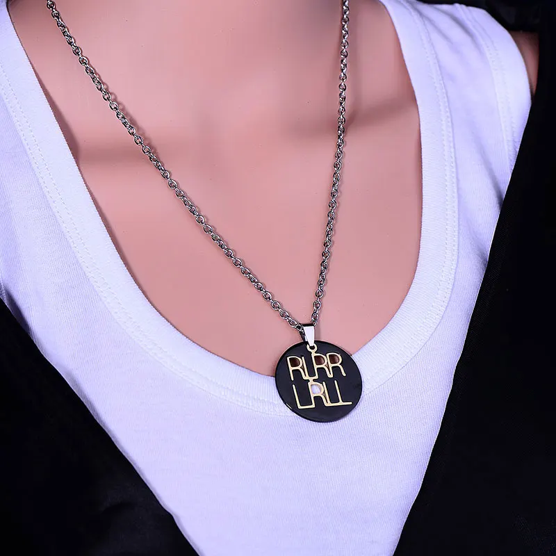 ZPAMS мужское ожерелье из нержавеющей стали джазовая лента барабанные барабаны для