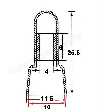 1000 шт нейлоновые обжимные колпачки 12 10 AWG Калибровочные провода соединители