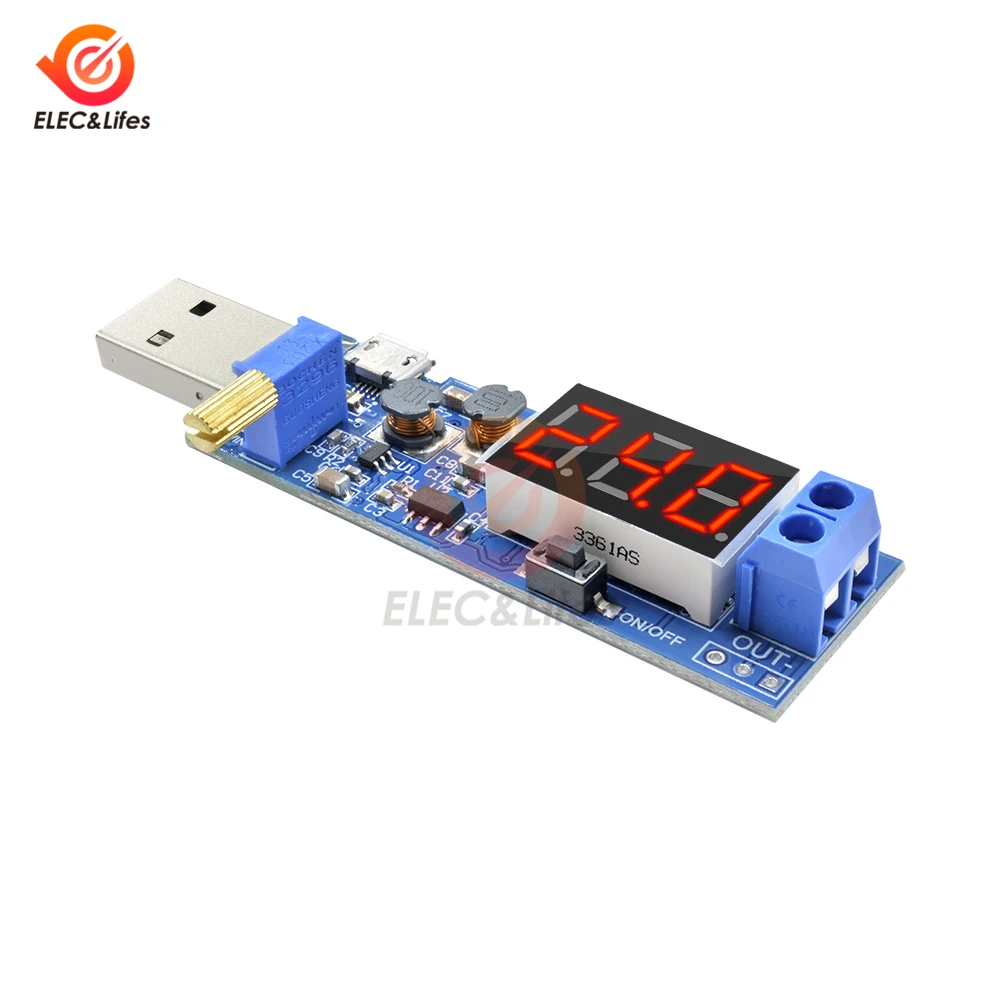 DC-DC 5V до 3,5 V/12 V USB Boost понижающий преобразователь Питание модуль светодиодный цифровой регулируемый шаг вверх/вниз модуль постоянного тока 1,2 V-24 V