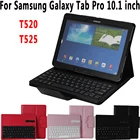 Кожаный съемный чехол с рисунком личи и беспроводной клавиатурой Bluetooth, чехол для Samsung Galaxy Tab Pro 10,1 T520 T525, чехол
