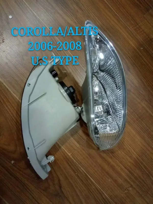 

Osmrk halogen fog lamp front bumper light +fog lamp cover for Toyota Corolla 2006-2008 U.S TYPE,1Set