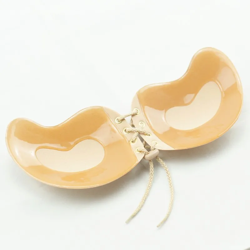 Силиконовый бюстгальтер пуш ап для женщин невидимый гелевый без бретелек с