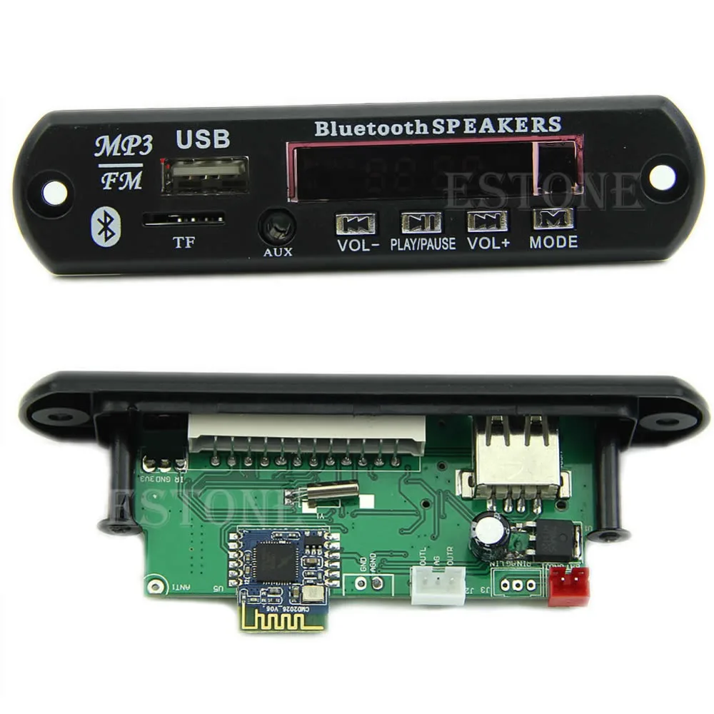 A25 hot-selling USB TF Radio Bluetooth MP3 WMA Decoder Board 12V Wireless Audio Module for Car free shipping | Электронные