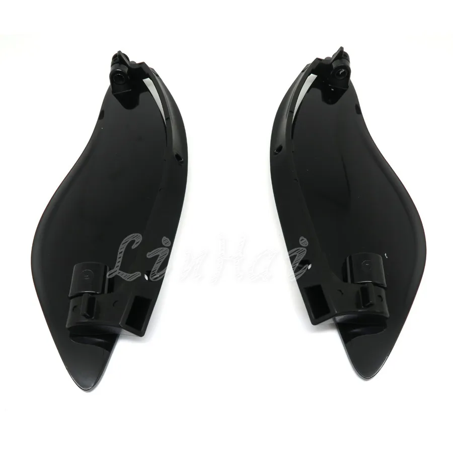 Темный дым ABS Регулируемые воздушные дефлекторы боковое крыло крышка для Harley Street