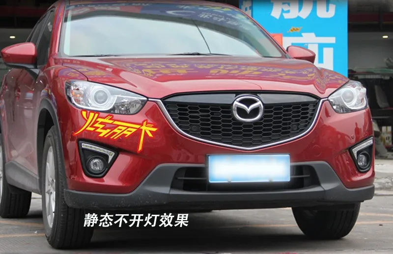 

eOsuns LED Car DRL Daytime Running Lights with Dimmer function for 2012 Mazda CX-5,cx5,cx 5, Fog lamp matt black