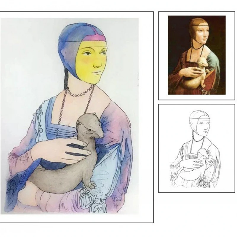 Я художница раскраска для взрослых детей граффити рисунок Раскрашивание книга