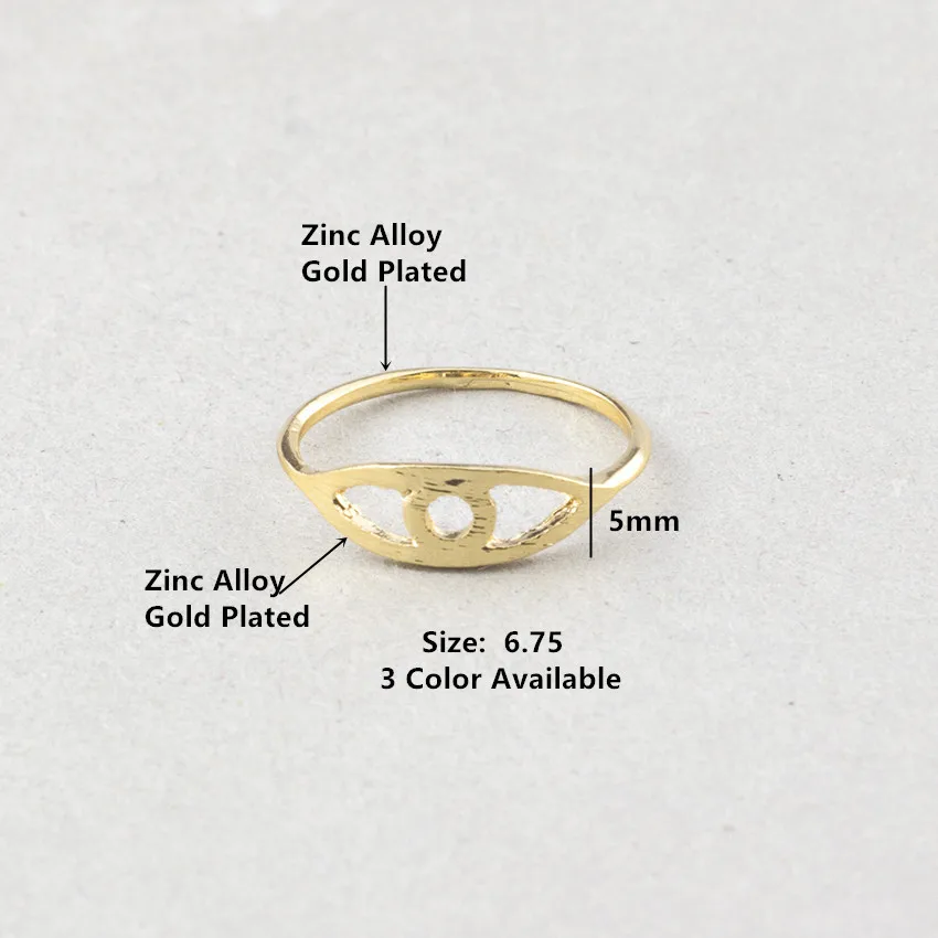 Женское Винтажное кольцо миди золотого цвета с изображением сглаза|midi ring|cocktail