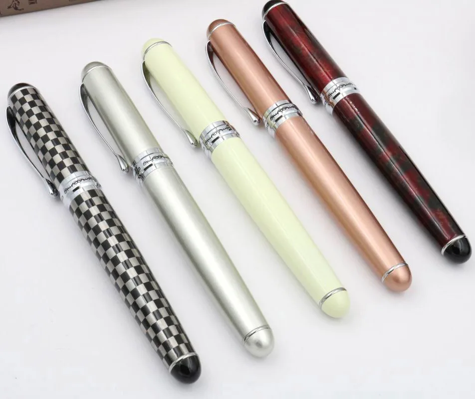 Jinhao 750 серебряные части серебряные аксессуары офисная школьная металлическая Серебряная отделка Ручка-роллер