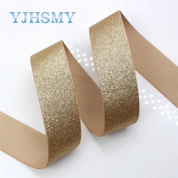 G-181027-1442 YJHSMY G-181027-1441, 38 мм 10 ярдов сплошной цвет Flash порошок grosgrain лента, свадебные украшения, рукоделие Подарочная упаковка МАТЕРИАЛЫ - Цвет: G-181027-1442