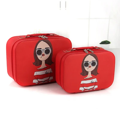 Red sister set Ruputin для йоги, спортивная сумка для йоги, многофункциональная сумочка-косметичка Для женщин туалетные принадлежности органайзер для макияжа, сумка, Водонепроницаемый Женский хранения Make Up Чехол - Цвет: Red sister set
