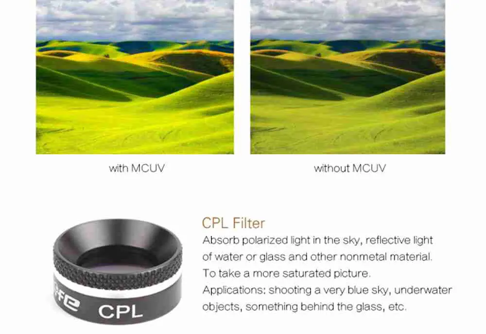 UV CPL ND4 ND8 ND16 ND32 фильтр объектива для DJI MAVIC камера воздушного дрона круговой поляризатор нейтральная плотность фильтр объектива запасные части