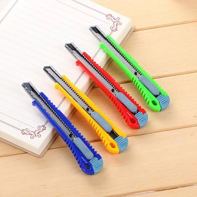 Металлическая ручка утилита Ножи Бумага резак офисные школьные принадлежности
