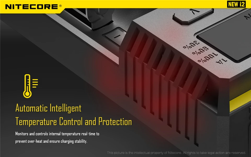 Новинка версия 1 шт. Nitecore Батарея Зарядное устройство для 16340 10440 AA AAA 14500 18650 26650 Батарея Зарядное устройство Nitecore I2 Зарядное устройство