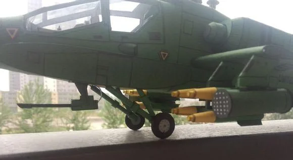 1:48 Американский Ач-64 Апач военный вертолет ач-64 Апач 3D бумажная модель DIY игрушки