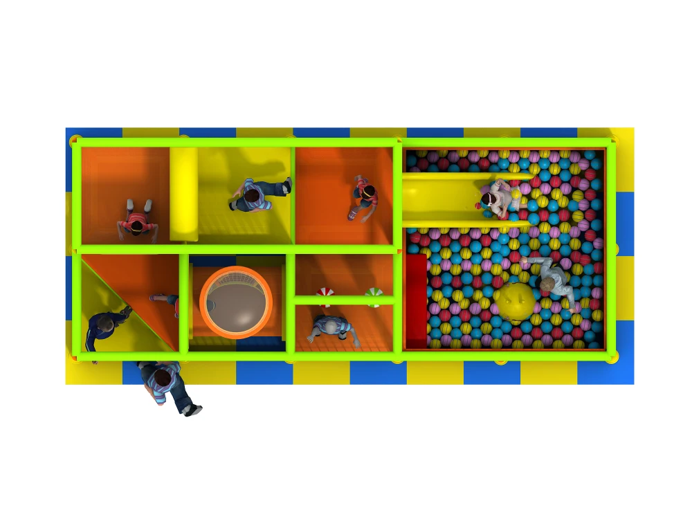Мини игровая площадка мягкие игрушки для детей лабиринт развлечений|mini playground|soft
