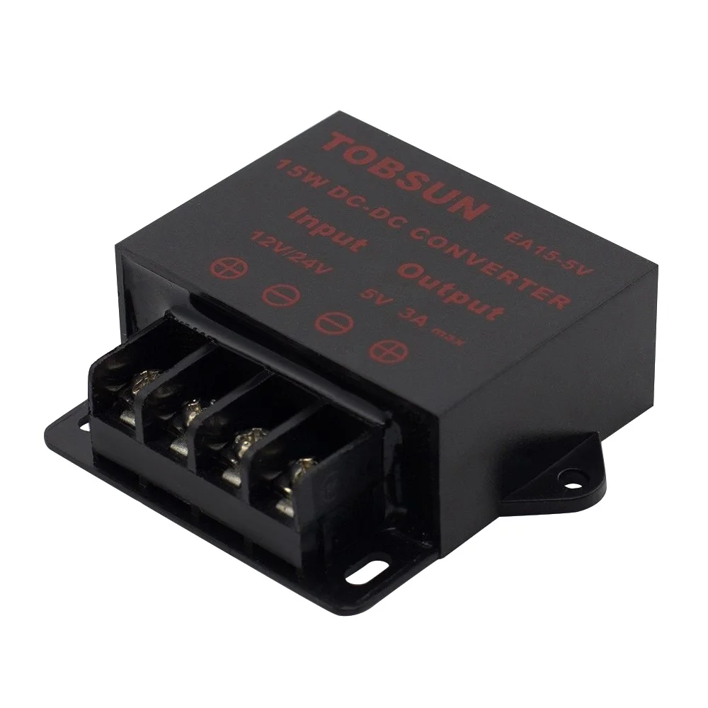 

DC 12V 24V to DC 5V 3A 15W Transformer Voltage Regulator Converter Reducer Step Down Buck Module Power Supply for LED Car Solar