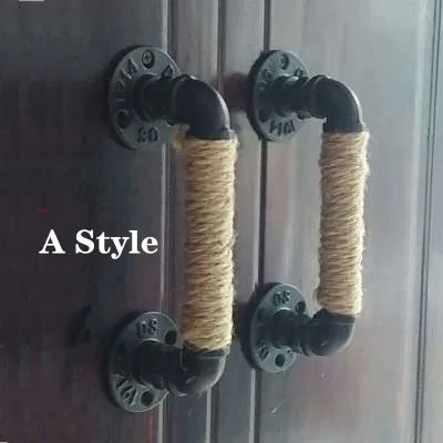 Ручка для мебели в промышленном стиле раздвижной сарай деревянные дверные ручки