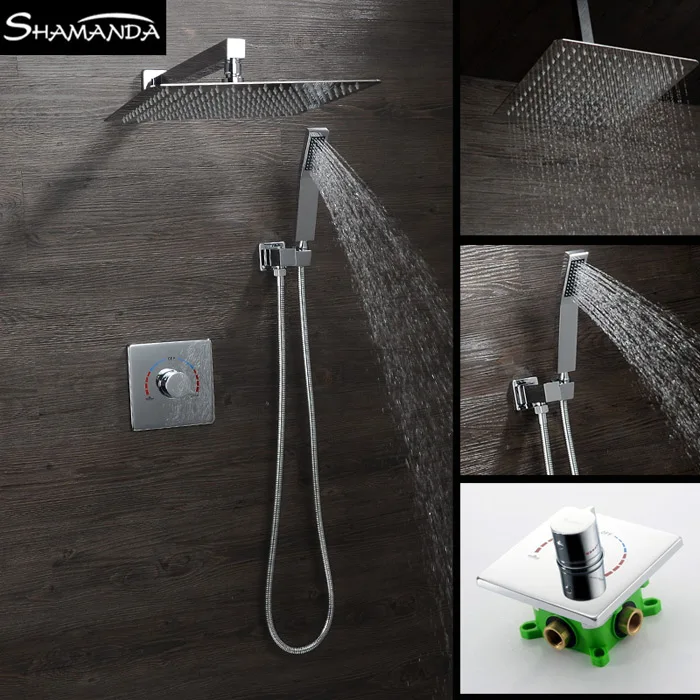 Бесплатная доставка латунный настенный смеситель для ванны квадратный