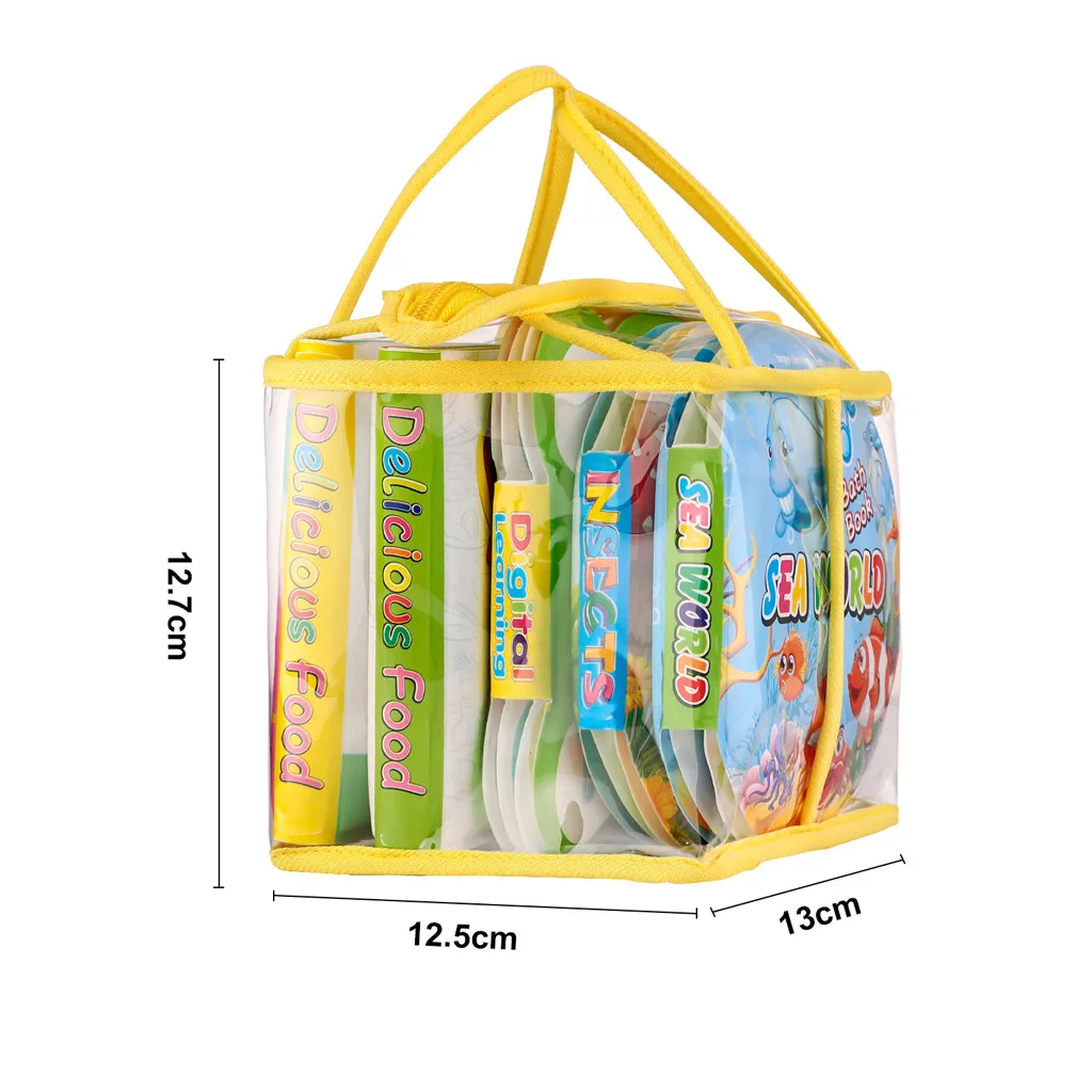 Тканевая Нетоксичная книга мягкие книги пищалка погремушка на ощупь развивающая