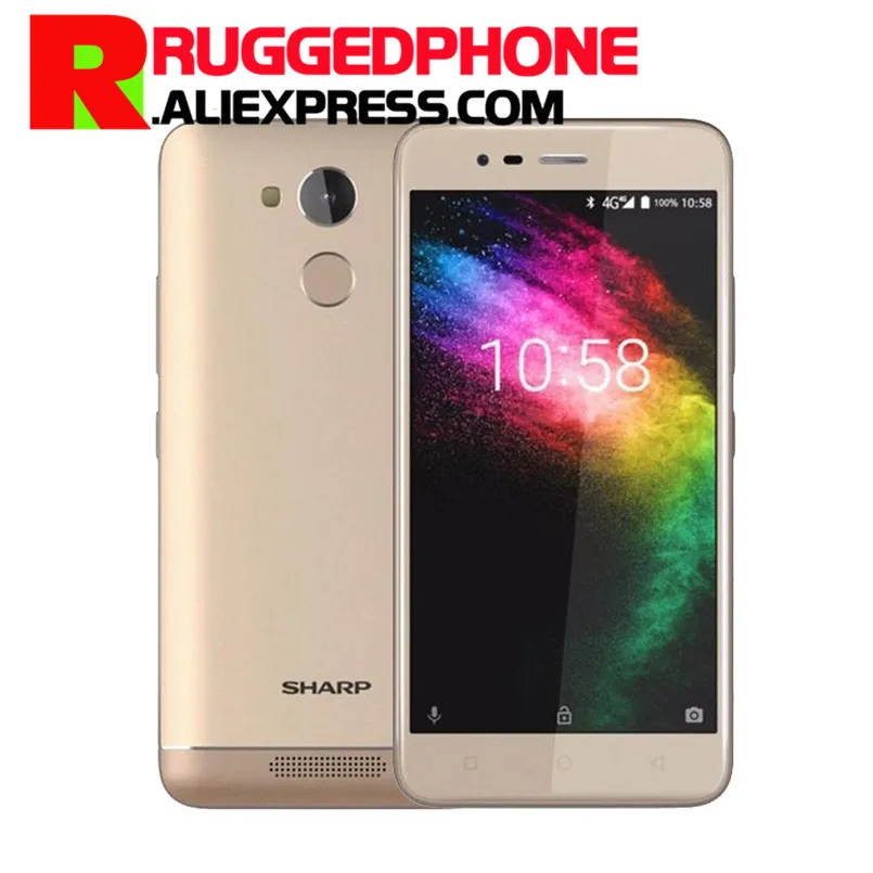 Sharp R1 5 2 дюймов 720x1280px 16:9 смартфон MT6737 4 ядра мобильный телефон 4000 мА/ч 3 Гб