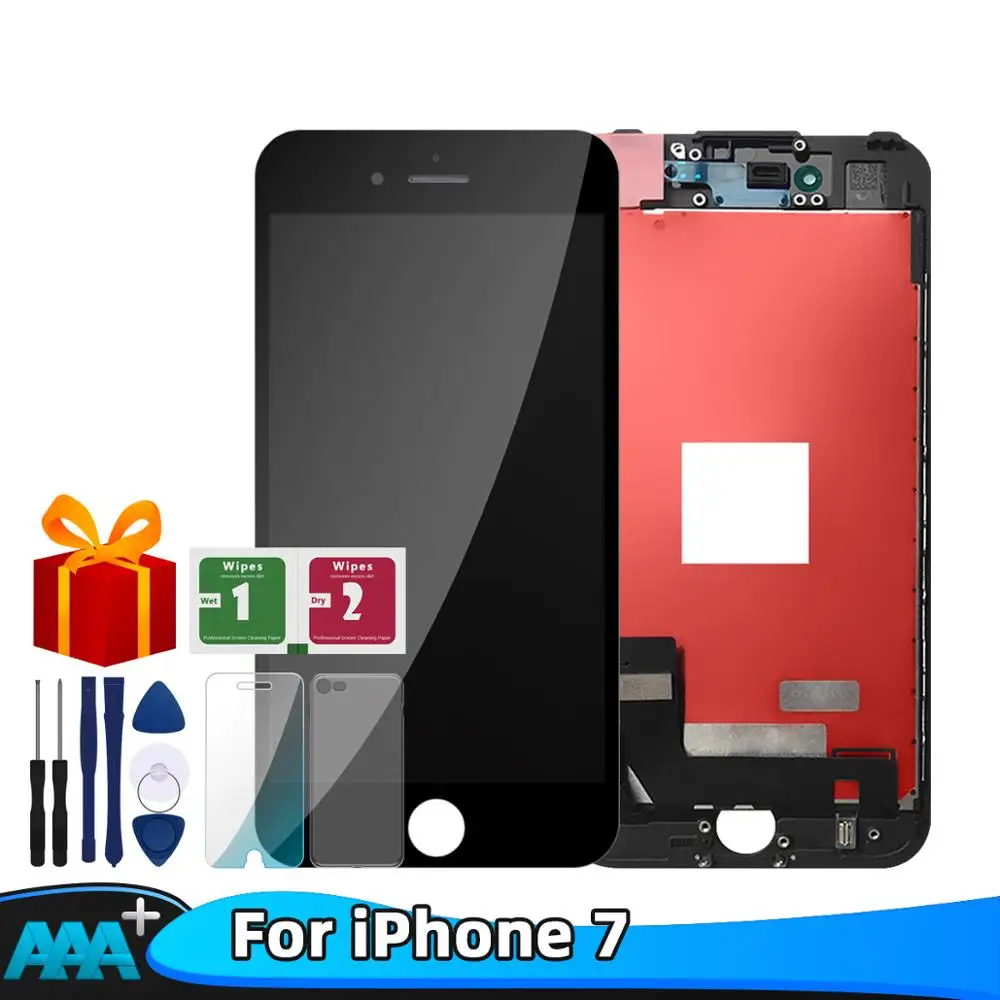 Высококачественный ЖК-дисплей для iPhone 7 кодирующий преобразователь сенсорного