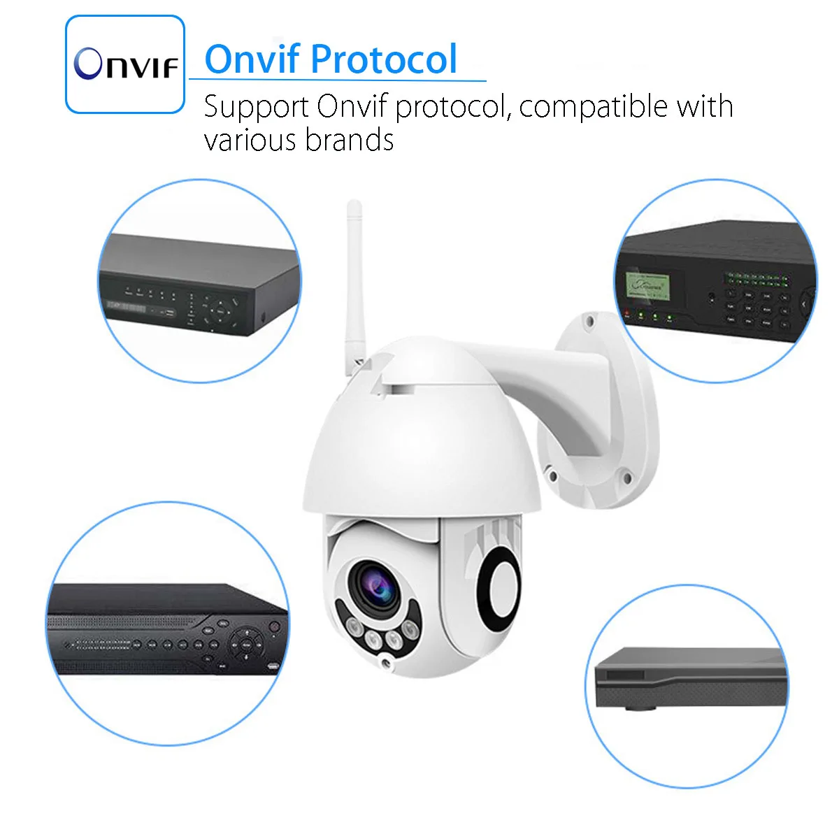 4x оптический зум ip-камера WiFi 2MP 1080P Беспроводная PTZ скоростная купольная CCTV IR Onvif камера наружного видеонаблюдения ipCam