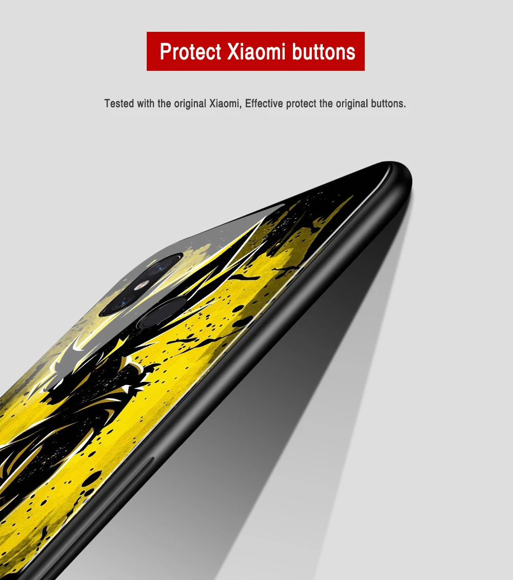 Чехол для Xiaomi mi x 3, Жесткий Чехол из закаленного стекла с изображением Dragon Ball Son, чехол Гоку для Xiaomi mi 8 mi 6 mi 9 SE mi x 2 2 s 3 Max 3