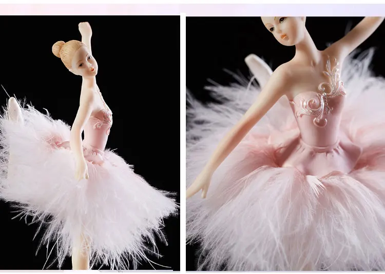 Элегантная и изысканная Музыкальная шкатулка-карусель для танцев балерины