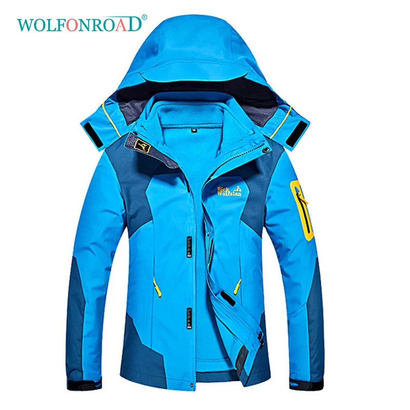 WOLFONROAD зимняя мужская 8XL ветровка для спорта на открытом воздухе женская куртка водонепроницаемая флисовая термокуртка пальто Треккинговая горная куртка