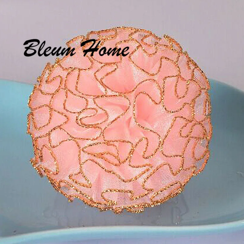 Тюль Шифоновый Цветок 2 шт. головные уборы для девочек с бантом сферическая лента