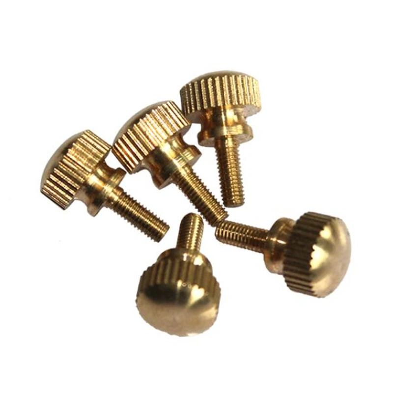 5 10 шт. латунный ручной винт с накатанной головкой и шагом латунные ручные