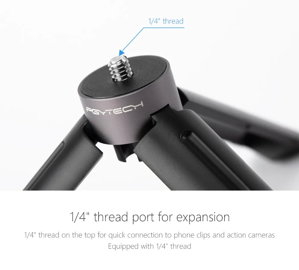 PGYTECH Osmo мобильный 3 ручки Настольный Штатив мини АБС, алюминий сплав для DJI OSMO карманные аксессуары и экшн-камеры