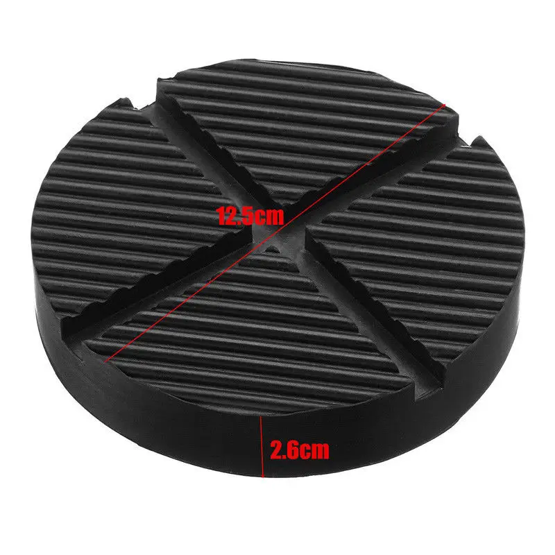 Universal Car Cross Slotted Frame Rail Floor Jack Rubber Pad Adapter for Weld Fits most floor jacks and lifts 12.5*2.6cm |