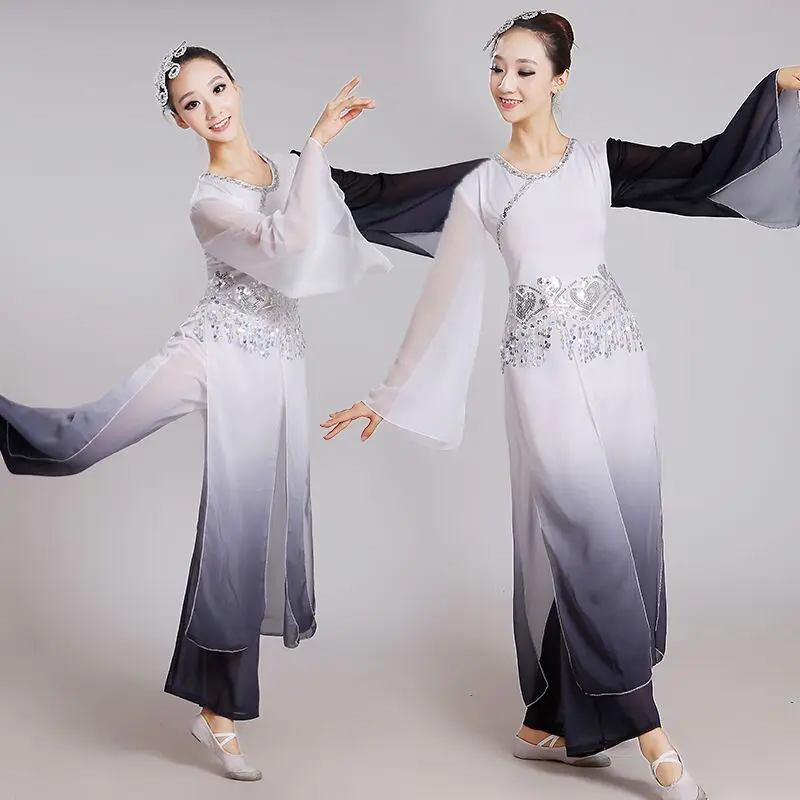 Китайская классическая танцевальная одежда ханьфу старинный костюм феи костюмы