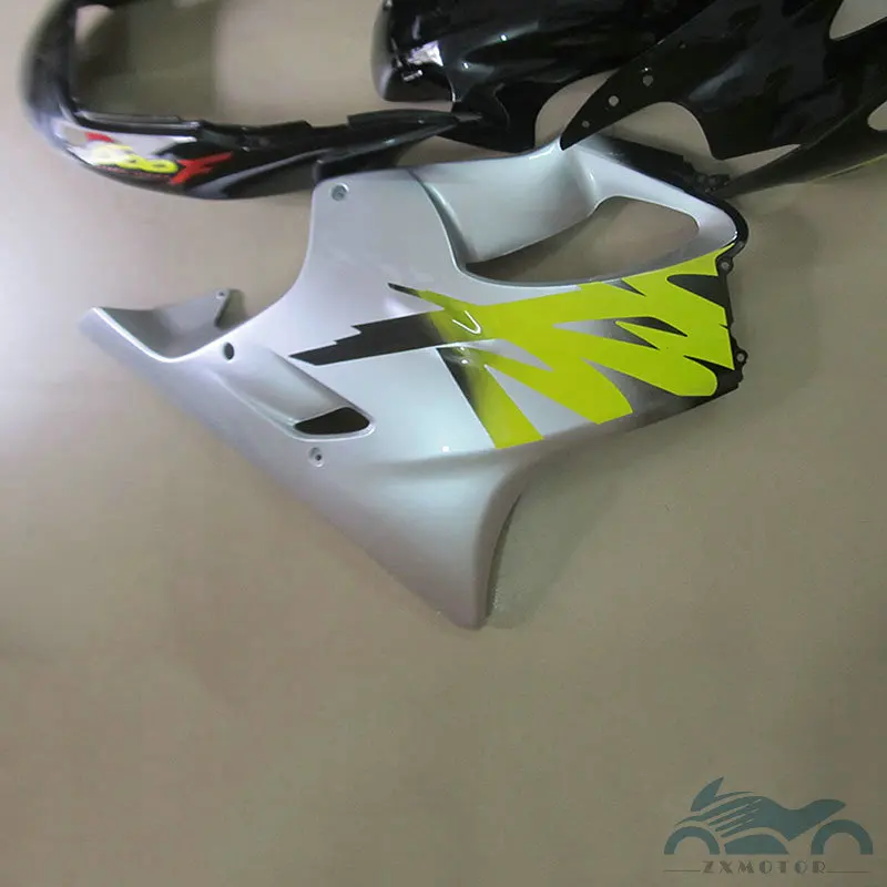 Высококачественные обтекатели для мотоциклов HONDA CBR 600 F4 1999 2000 серебряные