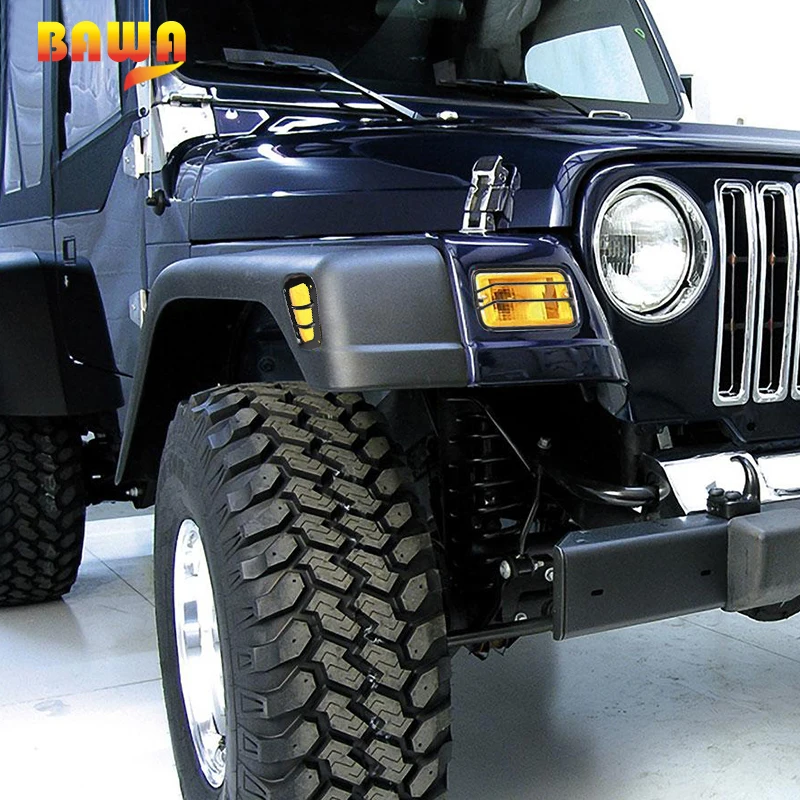 BAWA колпаки колеса для бровей поворотным Сингал Крышка Jeep Wrangler TJ 1997 2006