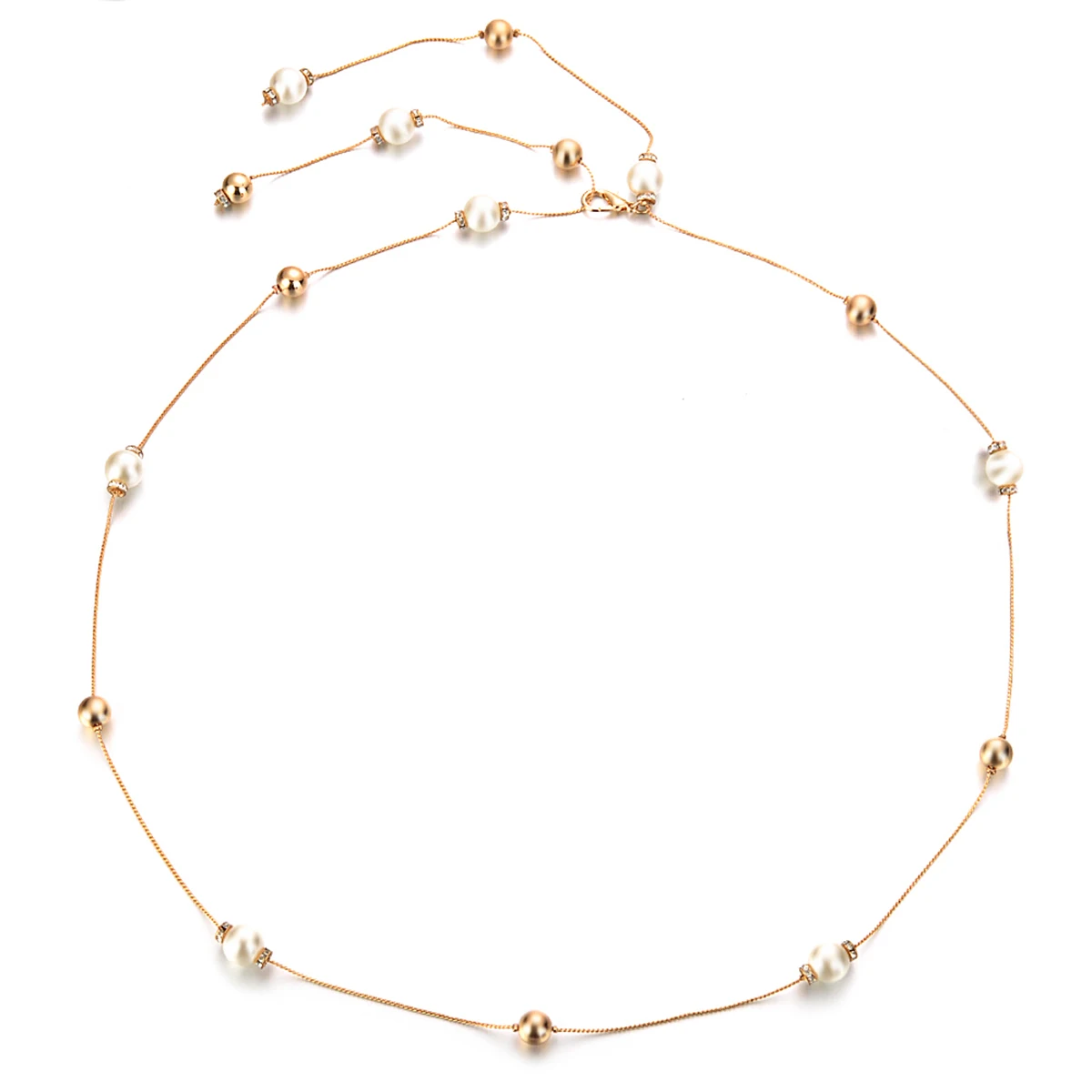 Женские Элегантные жемчужные цепи пояс свадебный цепочка цепной ремень на талию