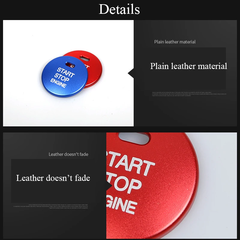 Кнопка включения и остановки двигателя клейкая наклейка аксессуары для ключей