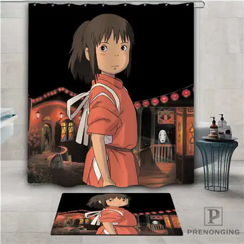 На заказ Hayao Miyazaki (1) водонепроницаемый занавеска для душа коврик дома ванной