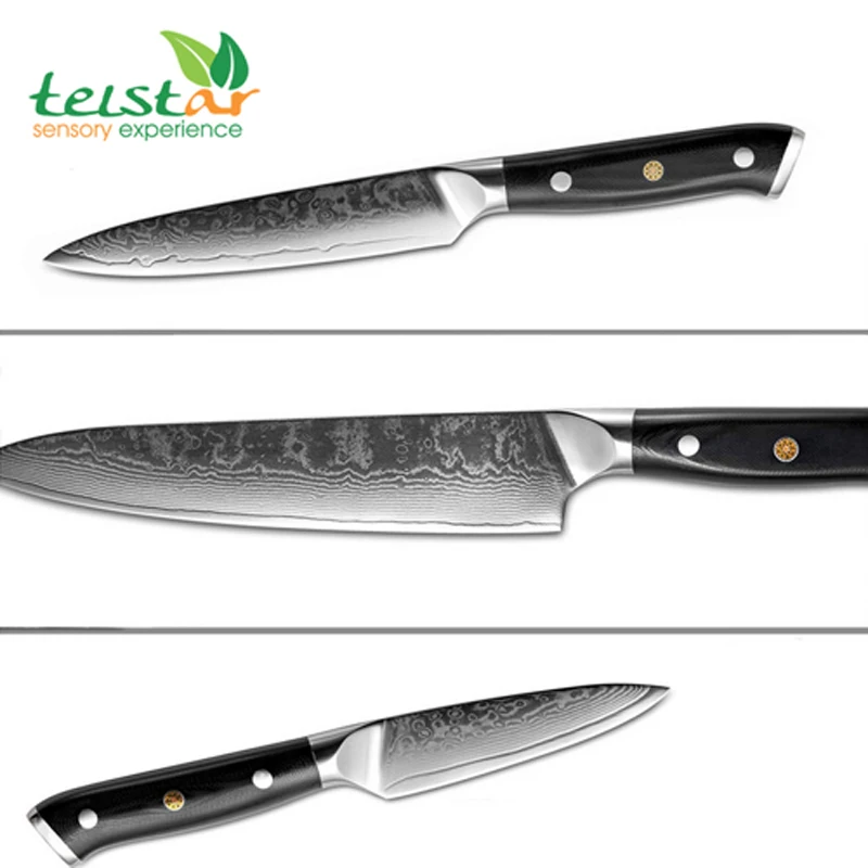 Японский шеф повара нож для очистки овощей режущие инструменты 67 слоев G10 ручка