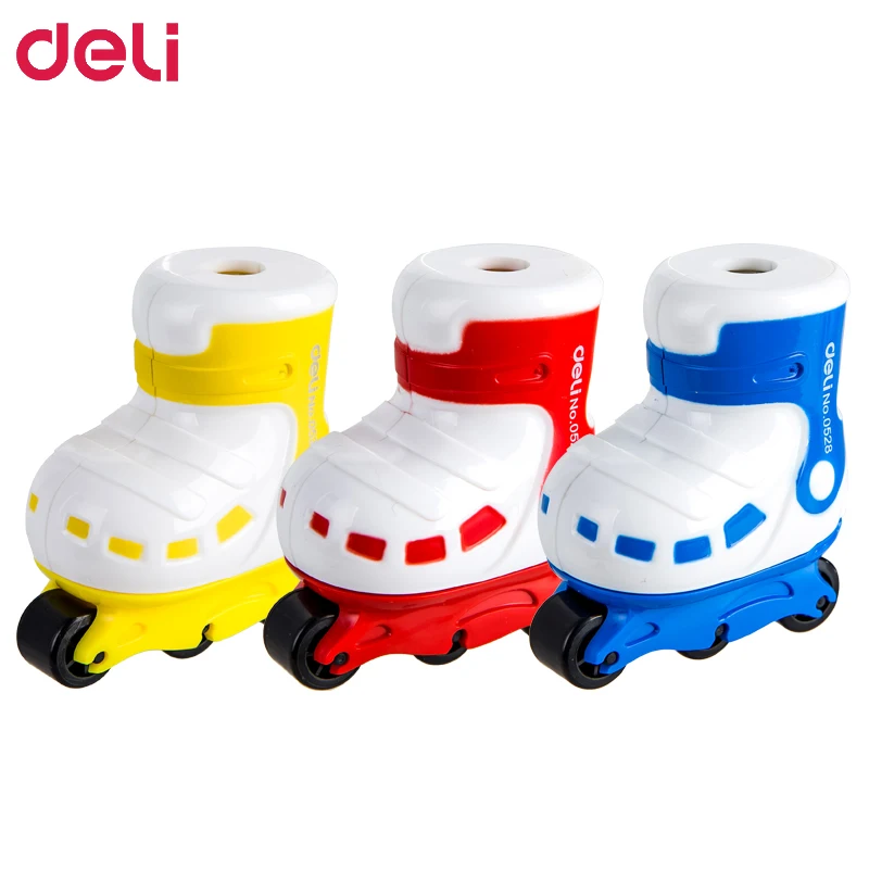 Deli 1 шт. Kawaii коньки точилка для карандашей детский креативный симпатичный карандаш школьные Точилки школьные канцелярские принадлежности подарок для детей